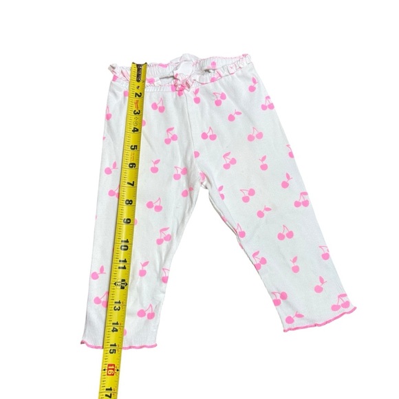 Zara Baby Girls Cherry Print Ribbed Cotton Leggings-Size 18-24 months - Picture 5 of 7